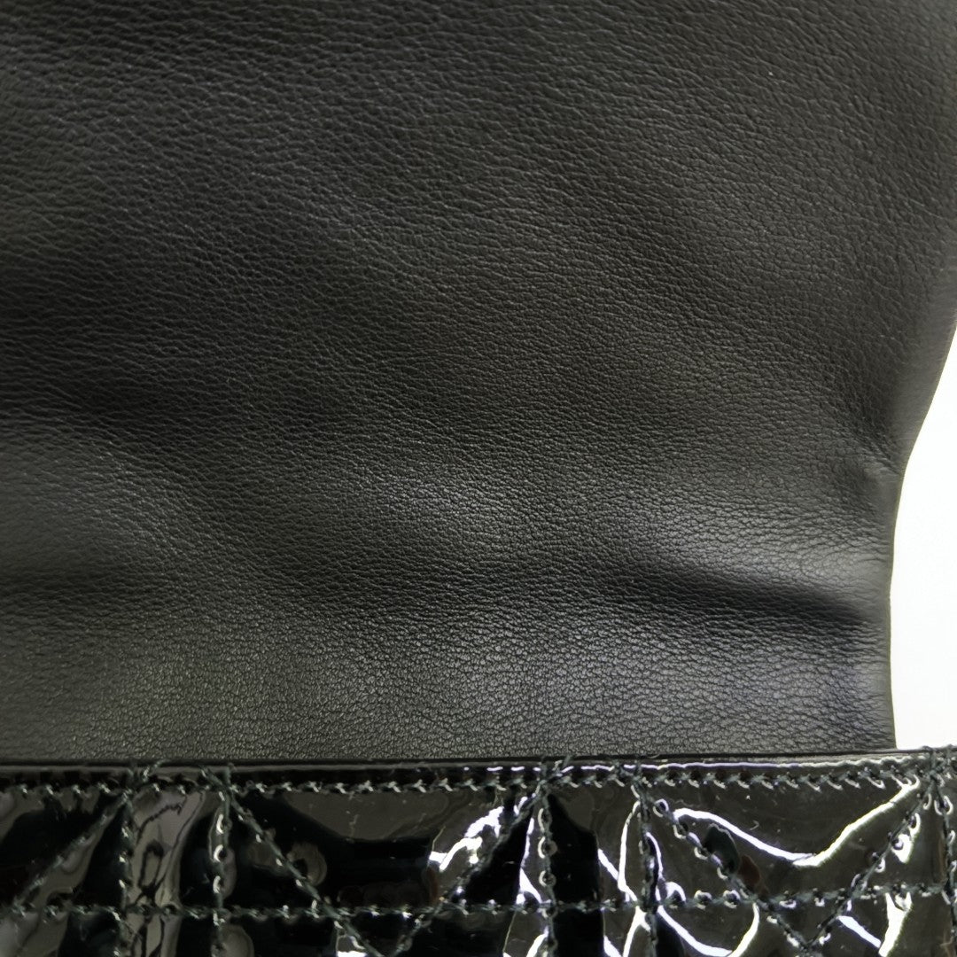 Miss Dior Cannage Patent Leather Black