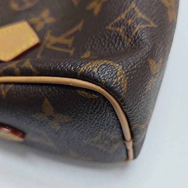SPEEDY Nano Monogram Coated Canvas Brown