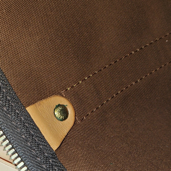 KEEPALL 45 Monogram Coated Canvas Brown