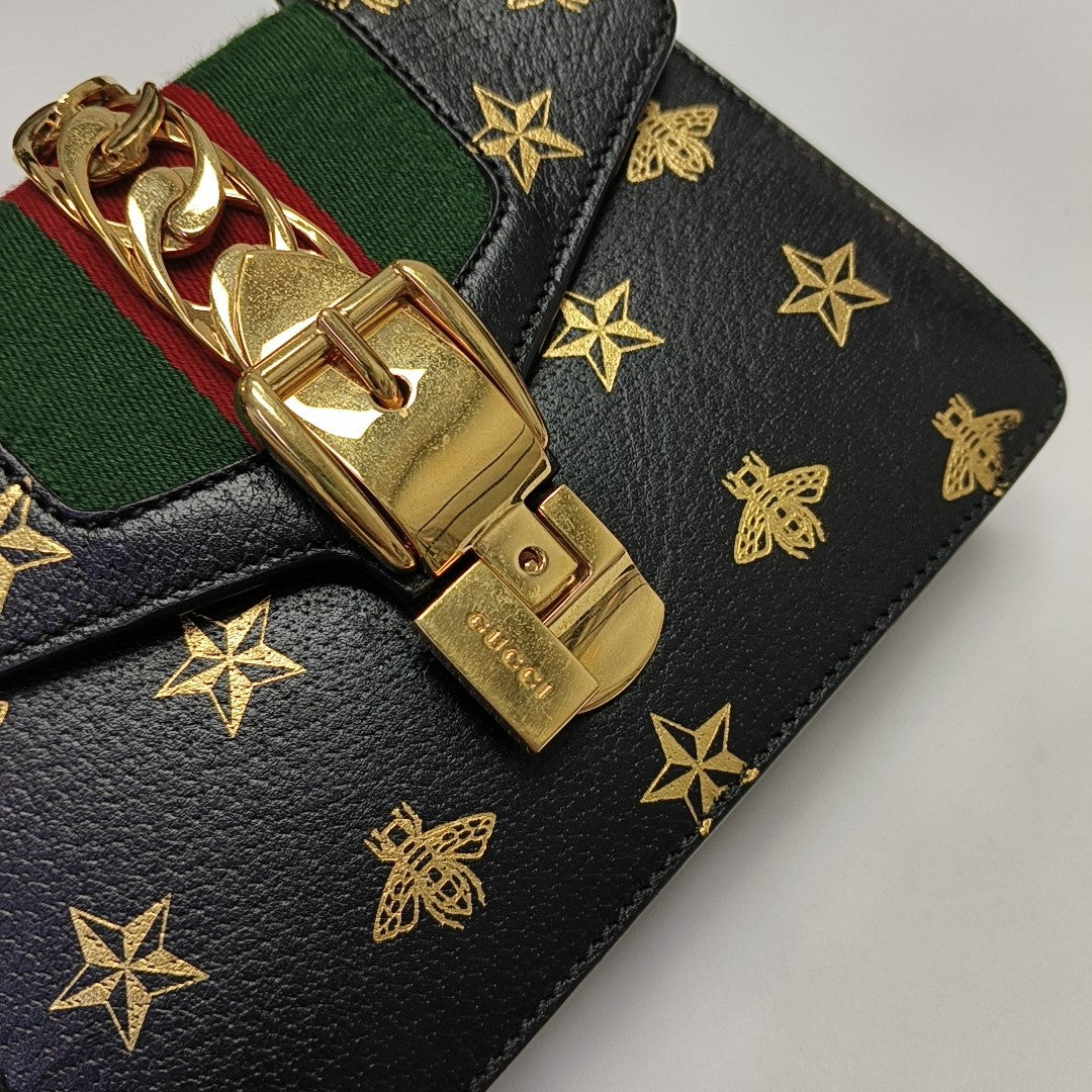 Sylvie Mini Calfskin Black