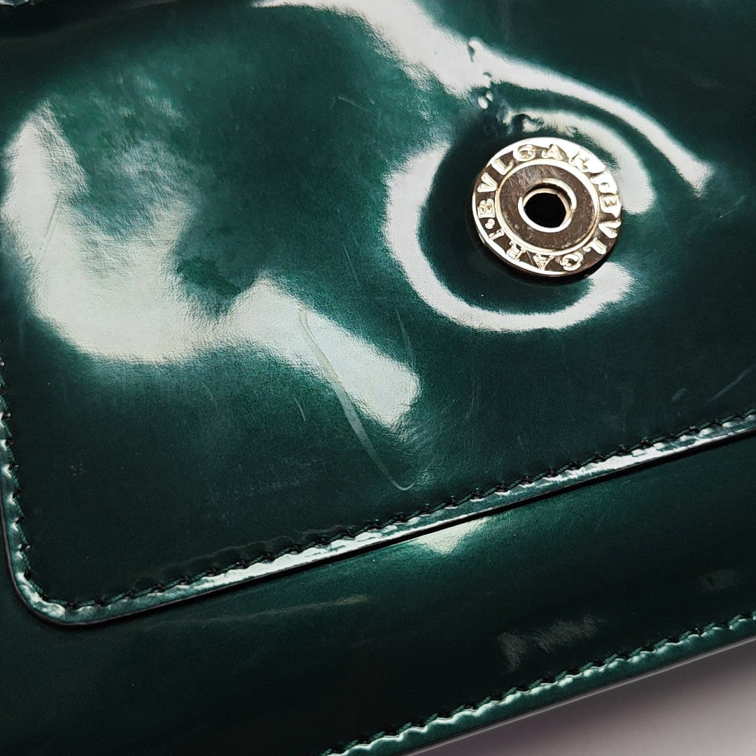 SERPENTI FOREVER Small Patent Leather Green