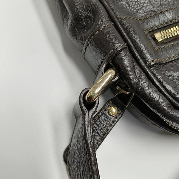 GG Imprime Monogram Calfskin Brown