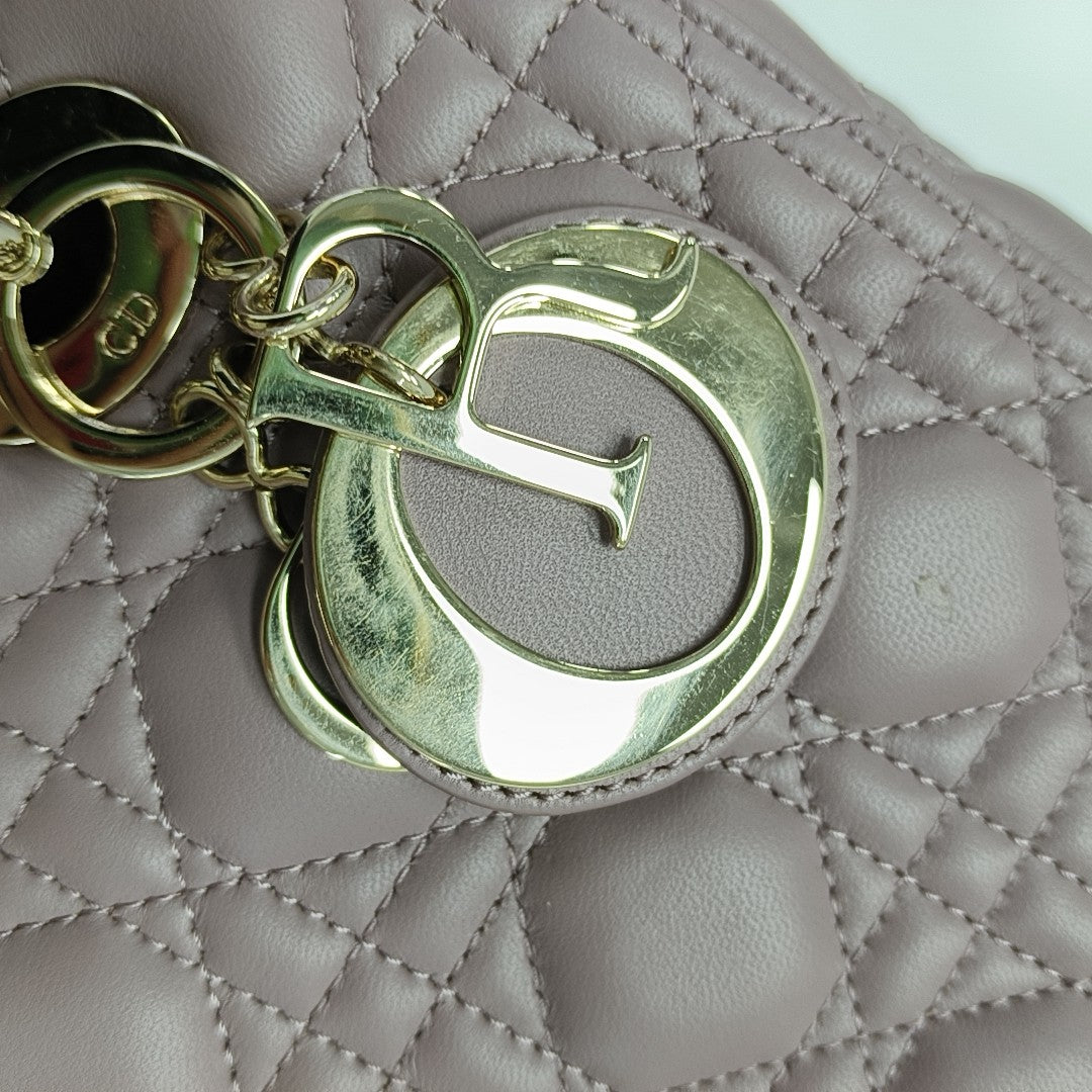 Lady Dior Medium Cannage Lambskin Pink