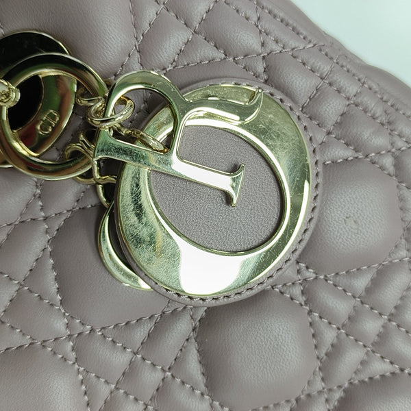 Lady Dior Medium Cannage Lambskin Pink