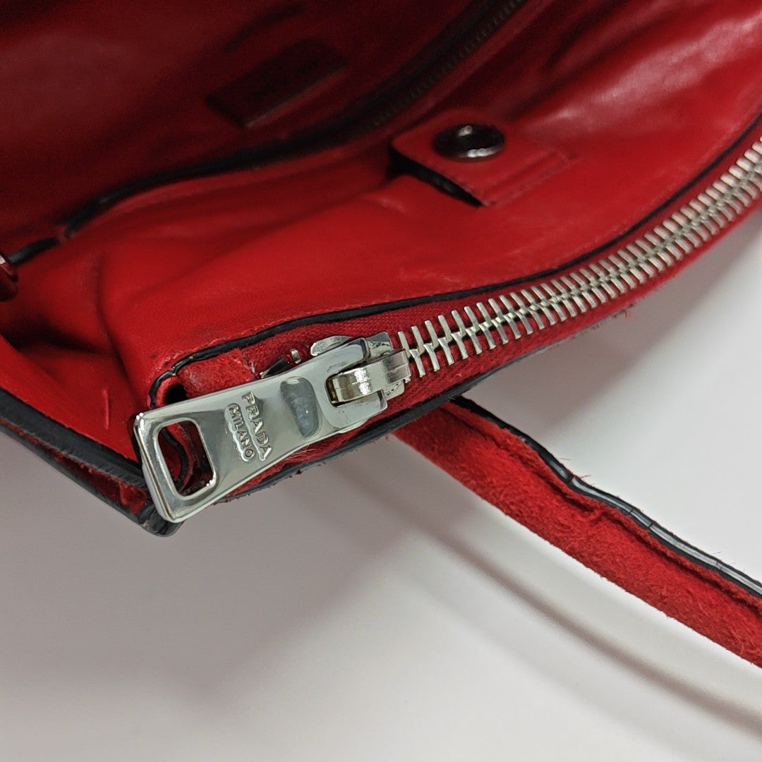 Glace Calf Suede Red