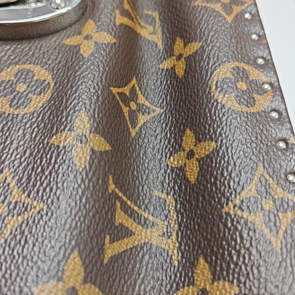 Monogram Coated Canvas Shoulder Bag Brown