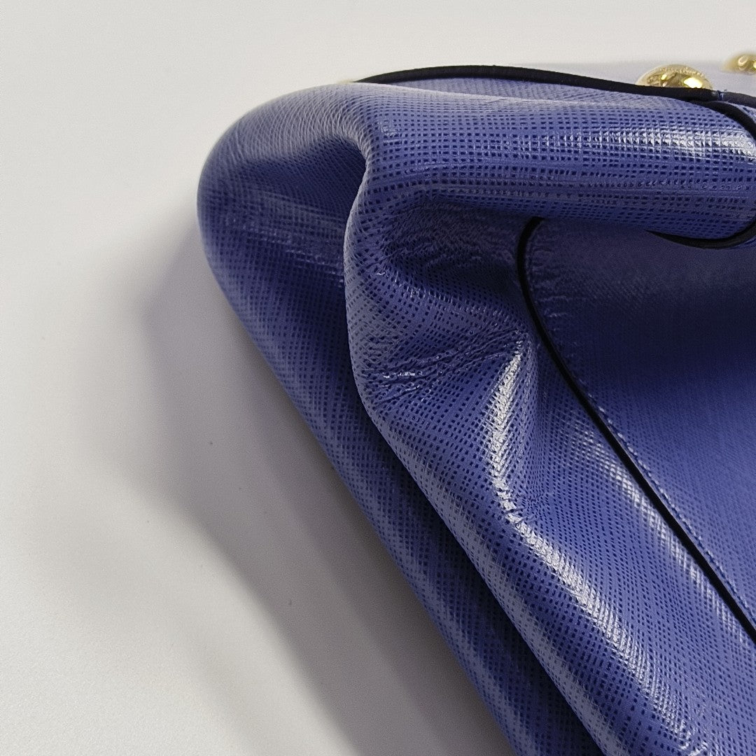 Calfskin Tote Bag Blue