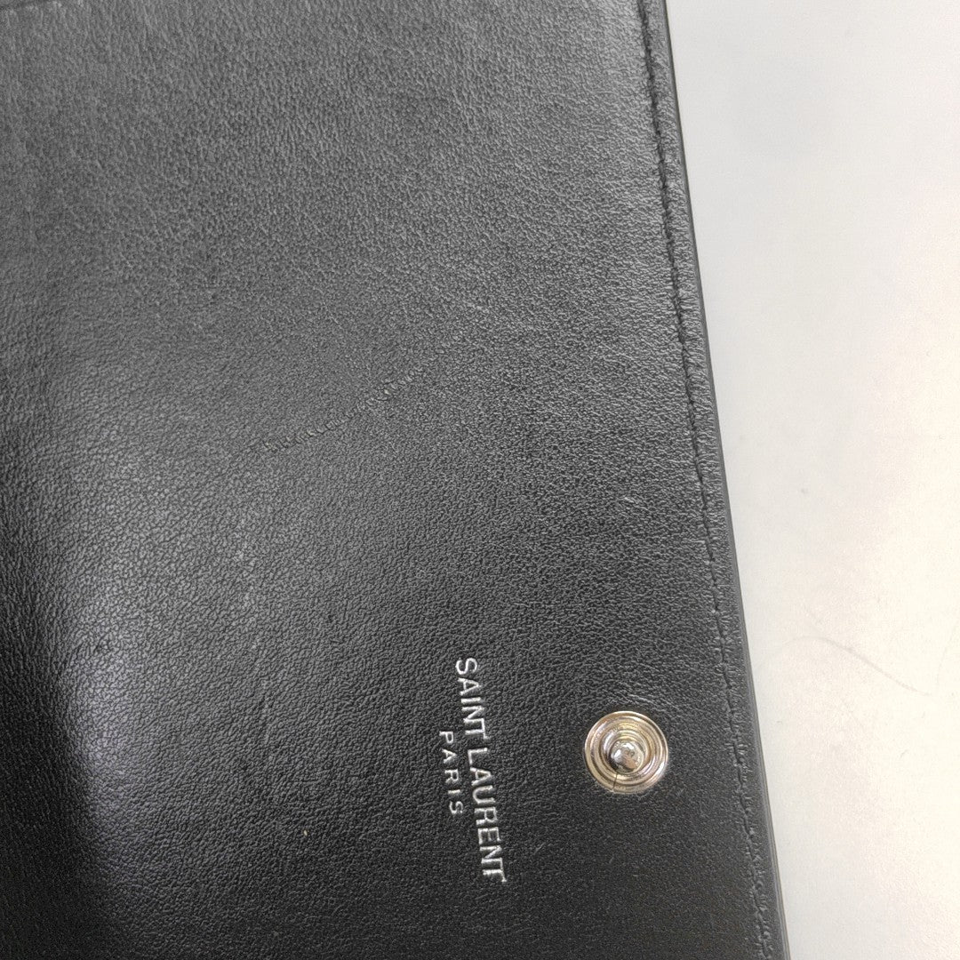 KATE WOC Calfskin Black Wallet