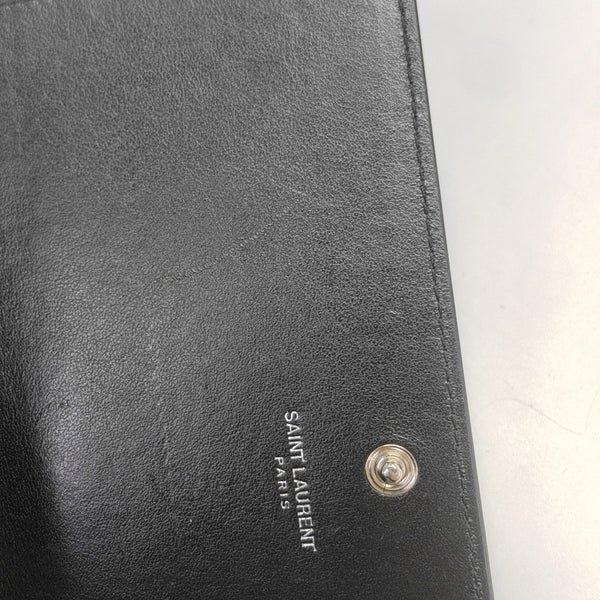 KATE WOC Calfskin Black Wallet