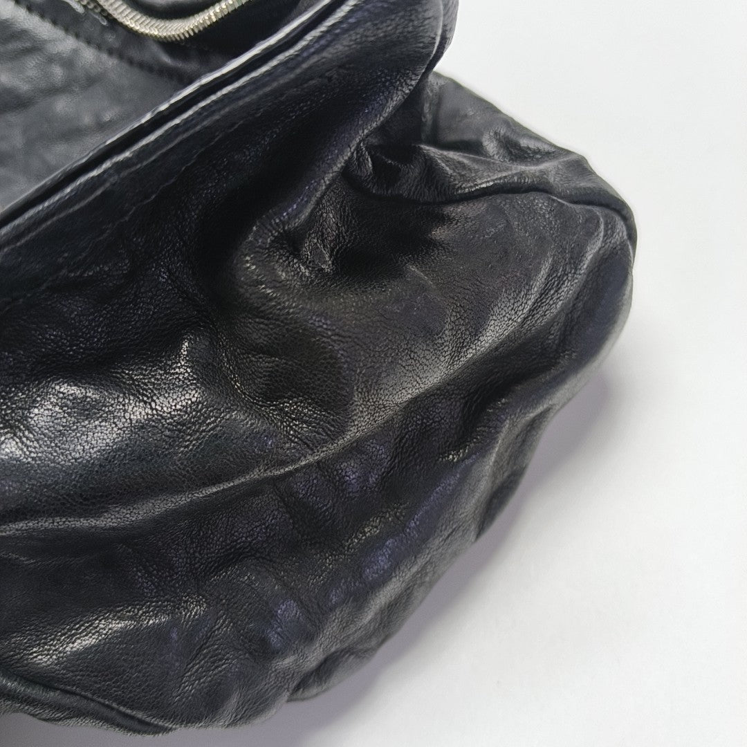 Calfskin Shoulder Bag Black