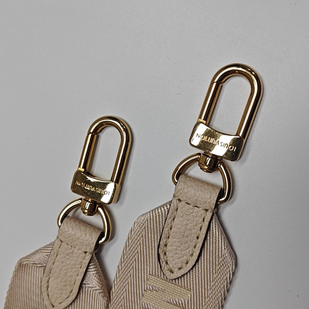 PAPILLON BB Monogram Calfskin Beige