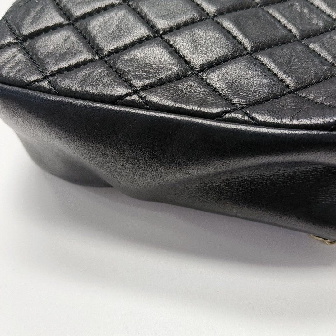 Westminster Medium Quilted Lambskin Black