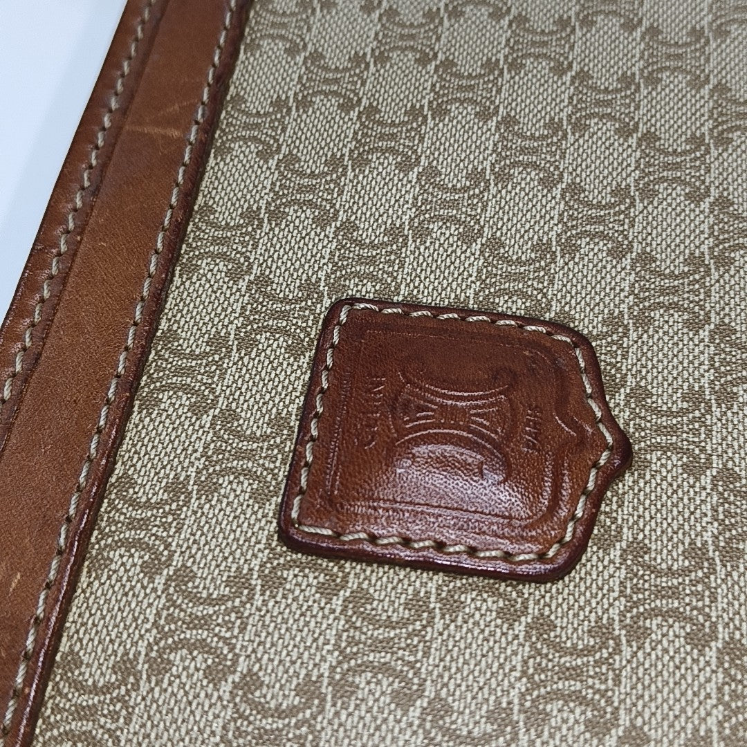 MACADAM CLUTCHES Coated Canvas Beige