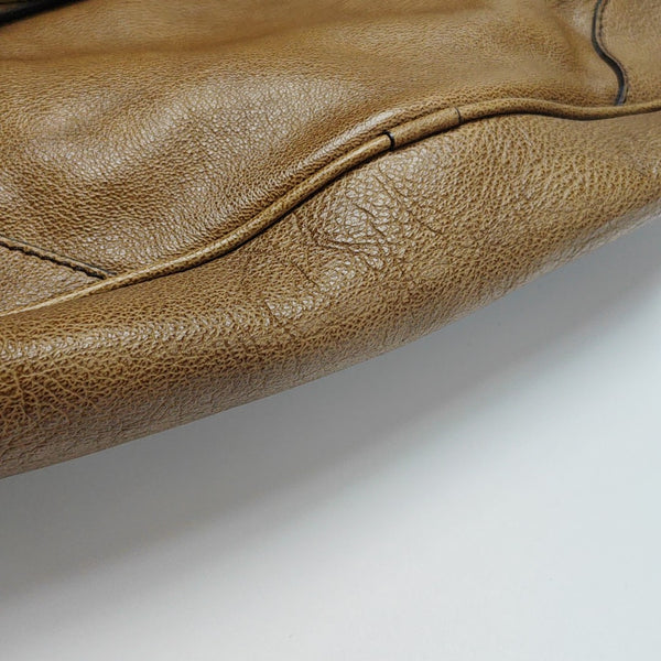 Calfskin Shoulder Bag Brown