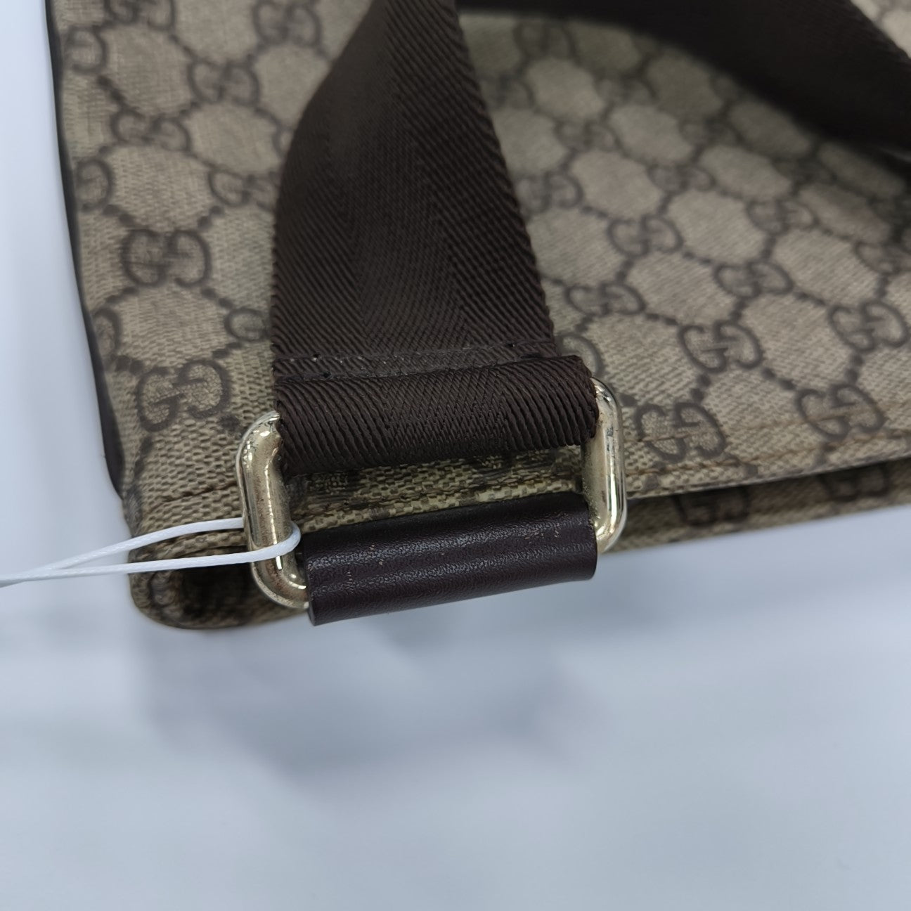 Monogram Coated Canvas Shoulder Bag Beige