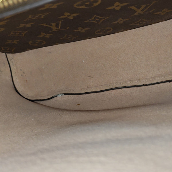 NÉONOÉ MM Monogram Coated Canvas Brown