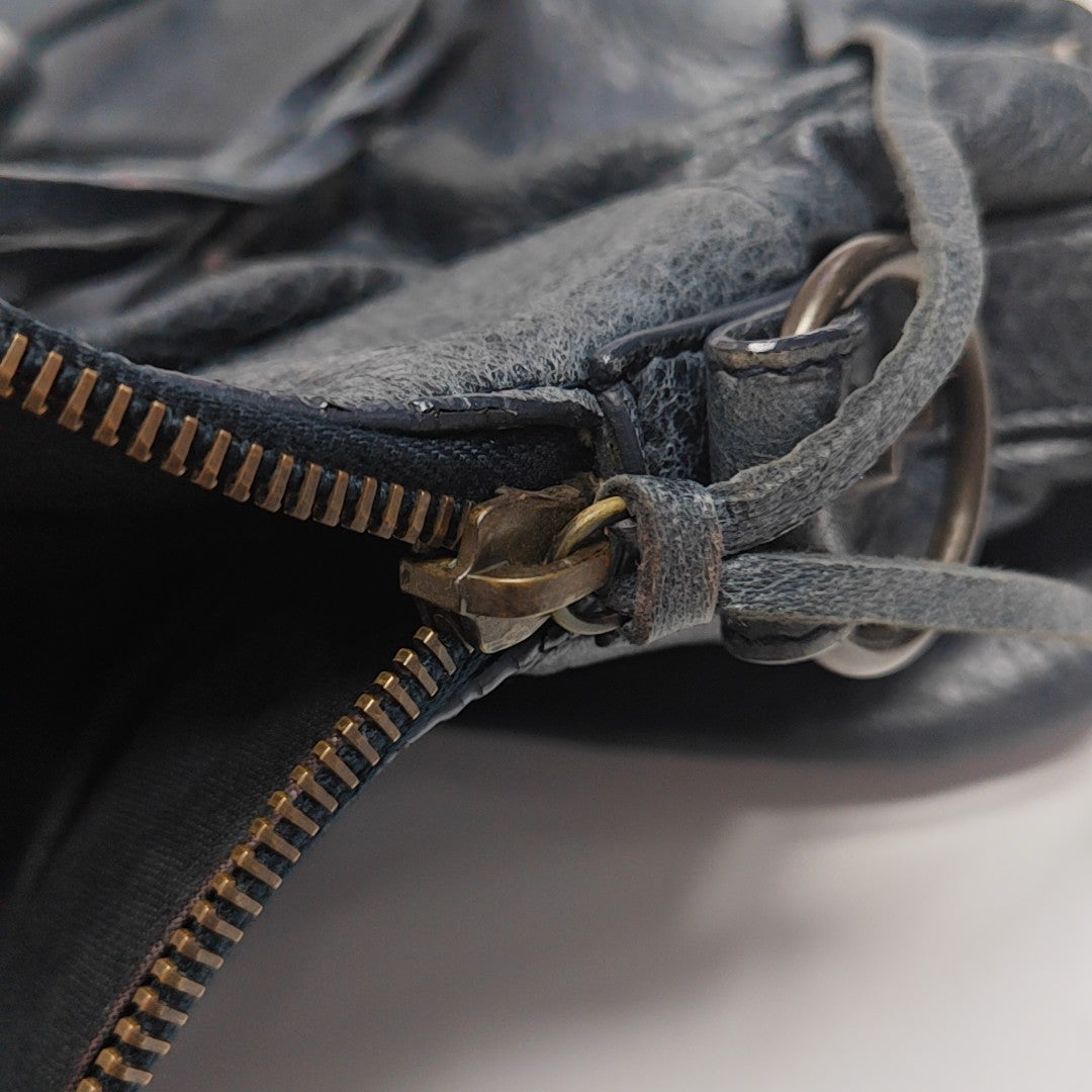 Classic City Medium Calfskin Blue
