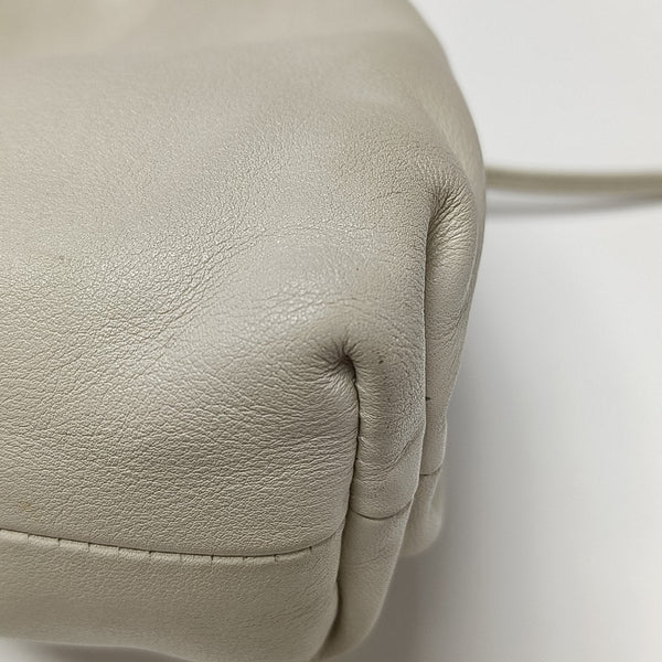 The Pouch Mini Lambskin White