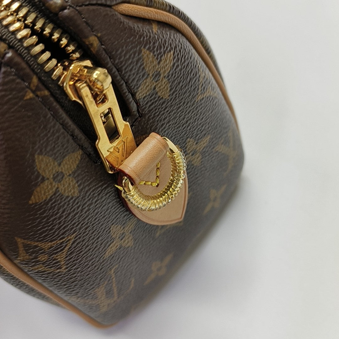 SPEEDY 20 Monogram Coated Canvas Brown