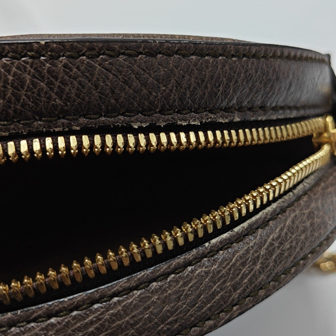 Ophidia Mini Monogram Coated Canvas Beige