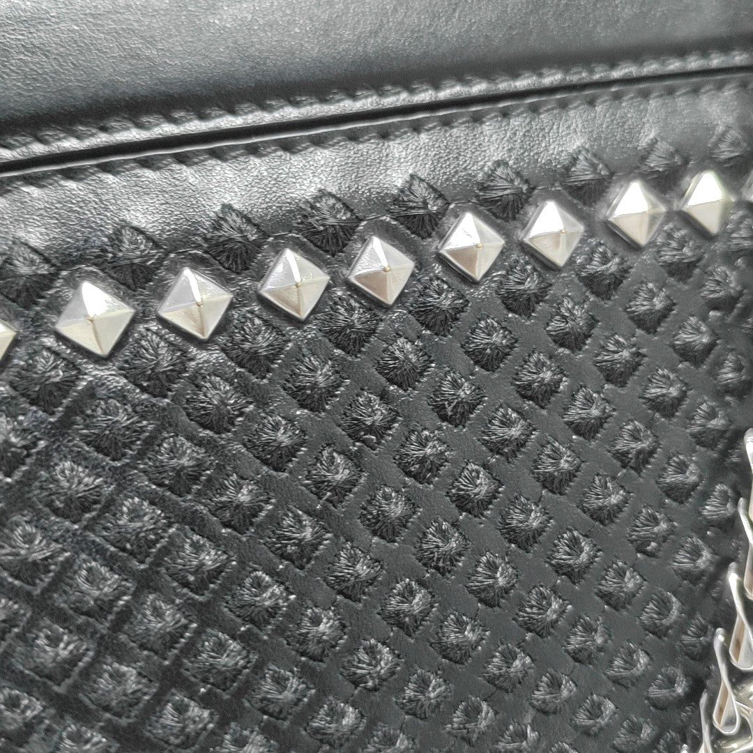 Calfskin Shoulder Bag Black