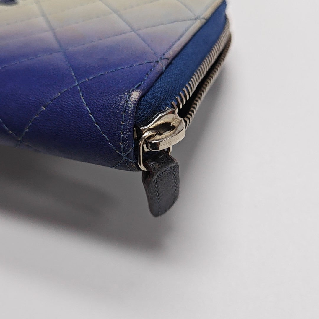 Quilted Calfskin Wallet Multicolor