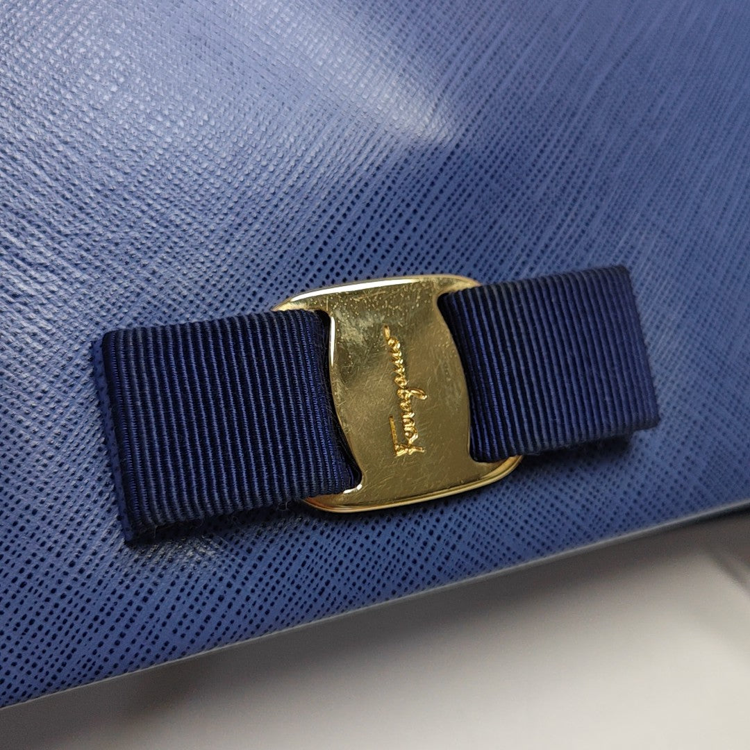 Calfskin Tote Bag Blue