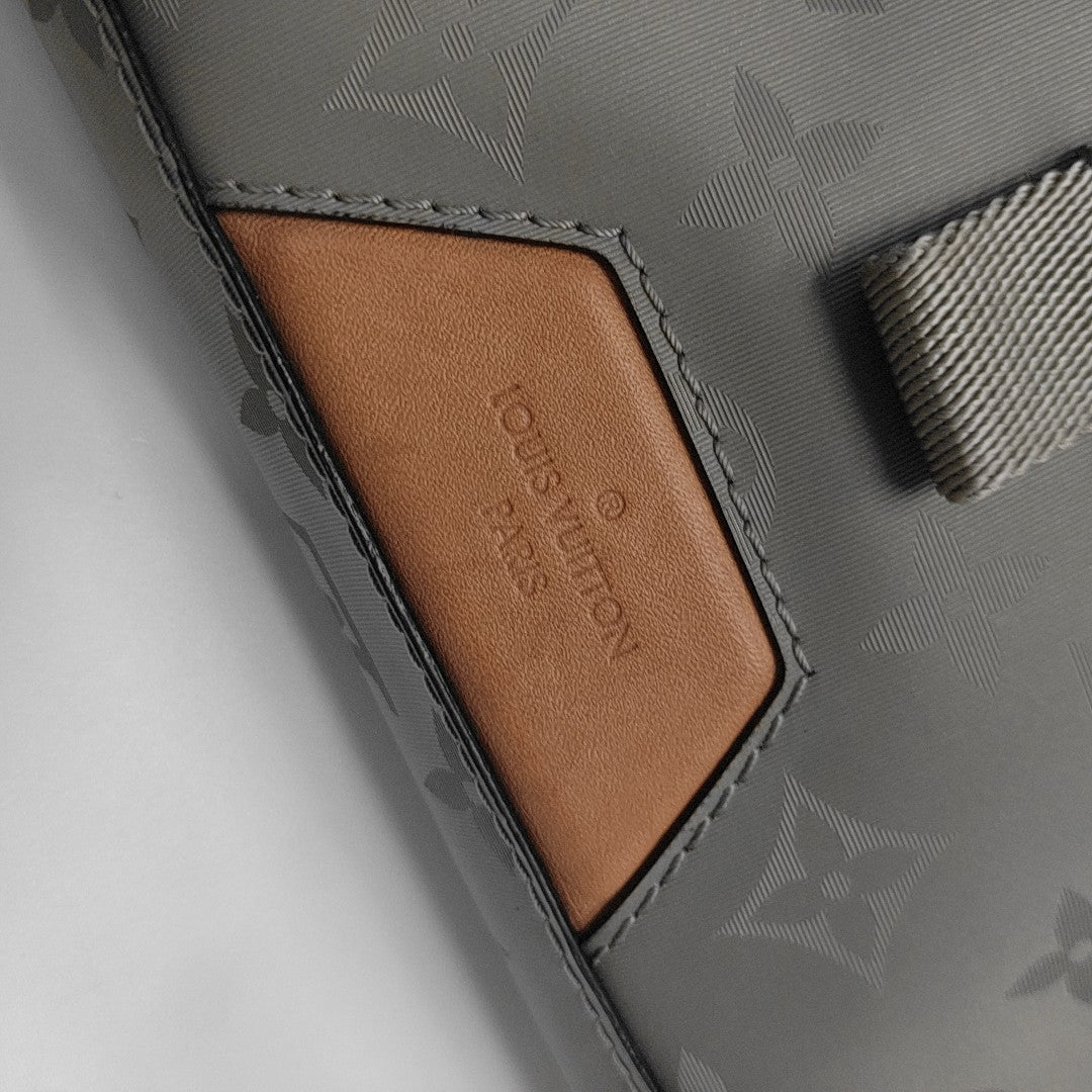 Monogram Special Material Shoulder Bag Gray