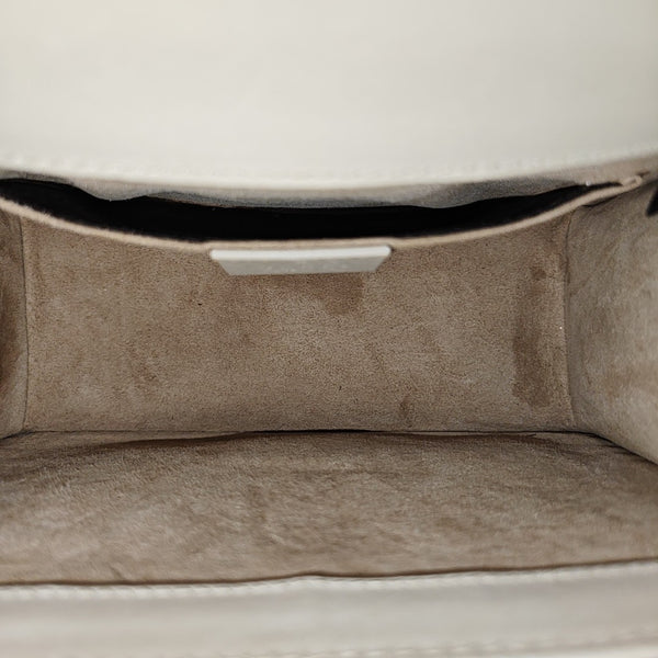 Sylvie Mini Calfskin White