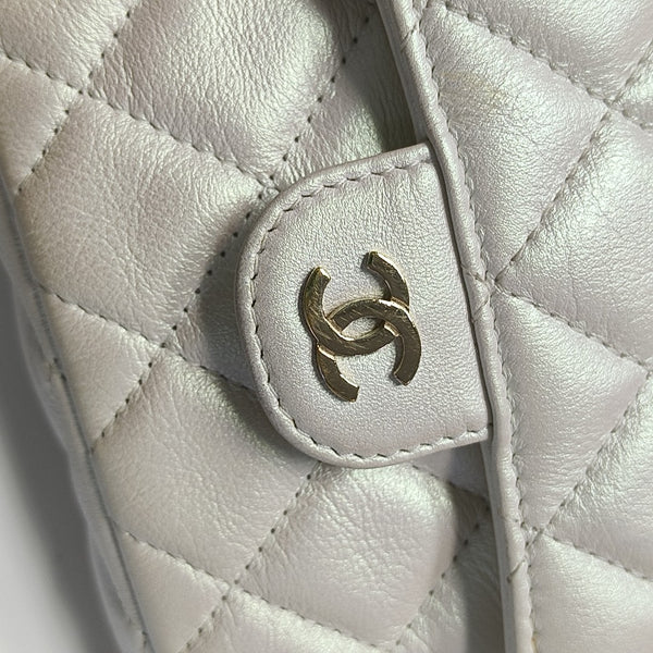 CLASSIC FLAP Mini Quilted Calfskin Metallic