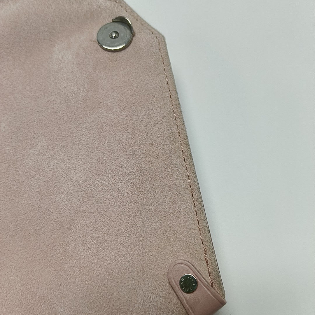SAINT MICHEL Monogram Coated Canvas Pink