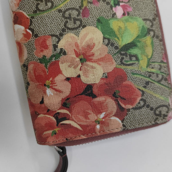 GG Blooms Monogram Coated Canvas Beige Wallet
