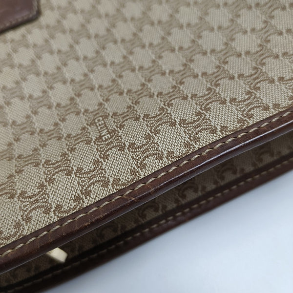MACADAM CLUTCHES Coated Canvas Beige