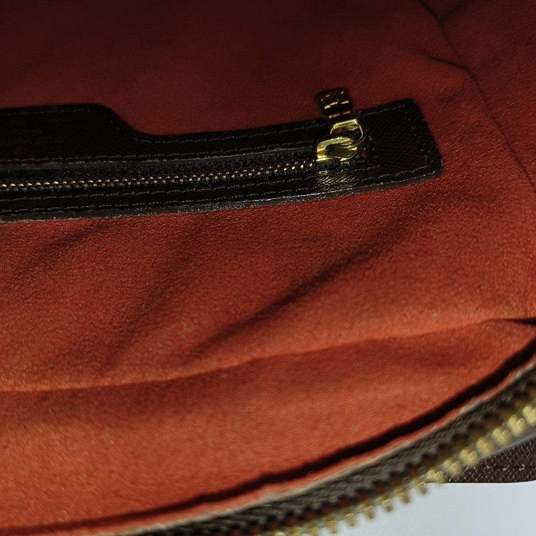 TRIANA Damier Ebene Coated Canvas Brown