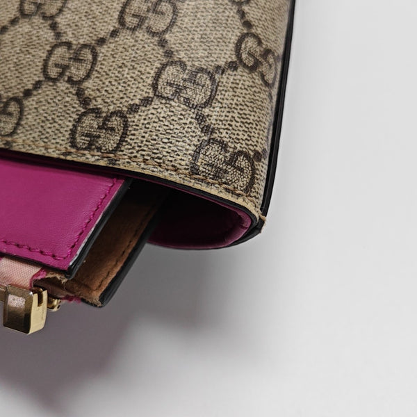 Monogram Coated Canvas Shoulder Bag Beige