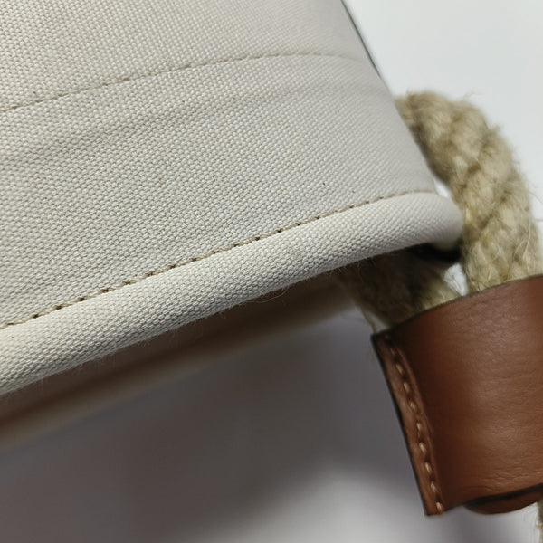 Canvas Bucket Bag White