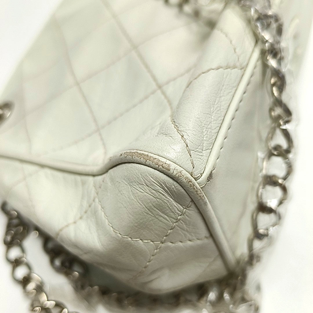 Quilted Lambskin White