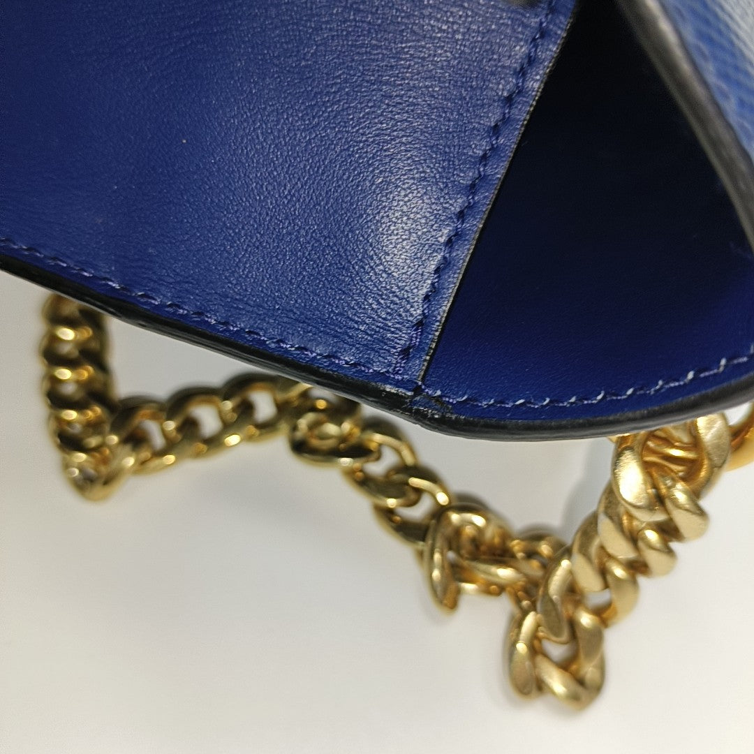 Monochrome Saffiano Calfskin Blue