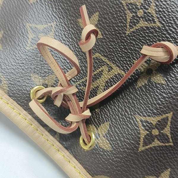 NÉONOÉ Nano Monogram Coated Canvas Brown