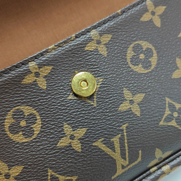 IVY Monogram Coated Canvas Brown