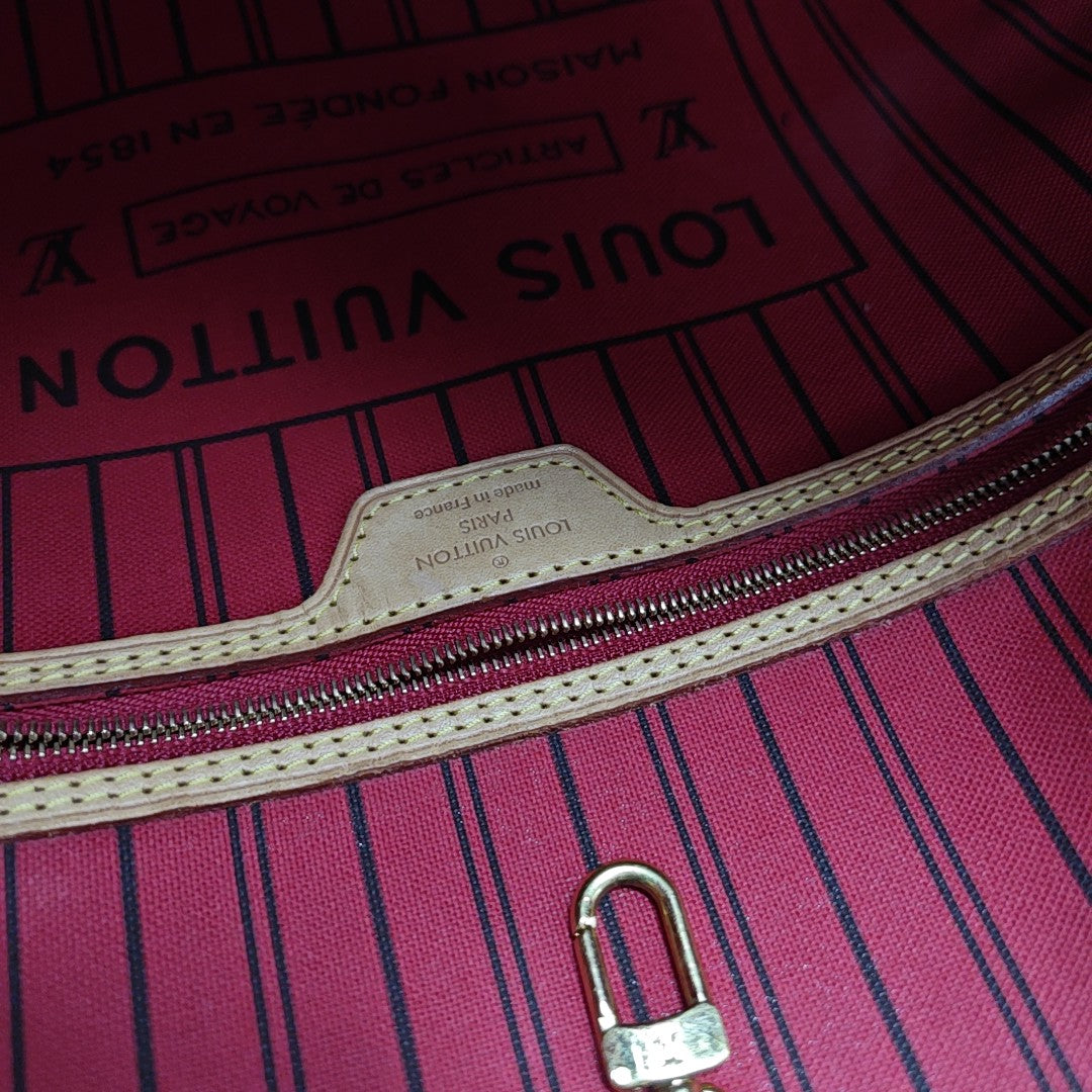 NEVERFULL MM Monogram Coated Canvas Brown