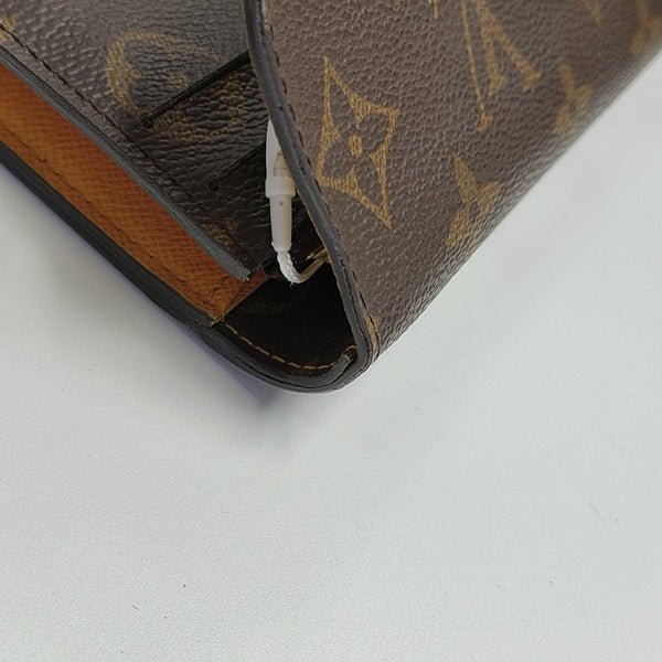 EMILIE Monogram Coated Canvas Brown Wallet