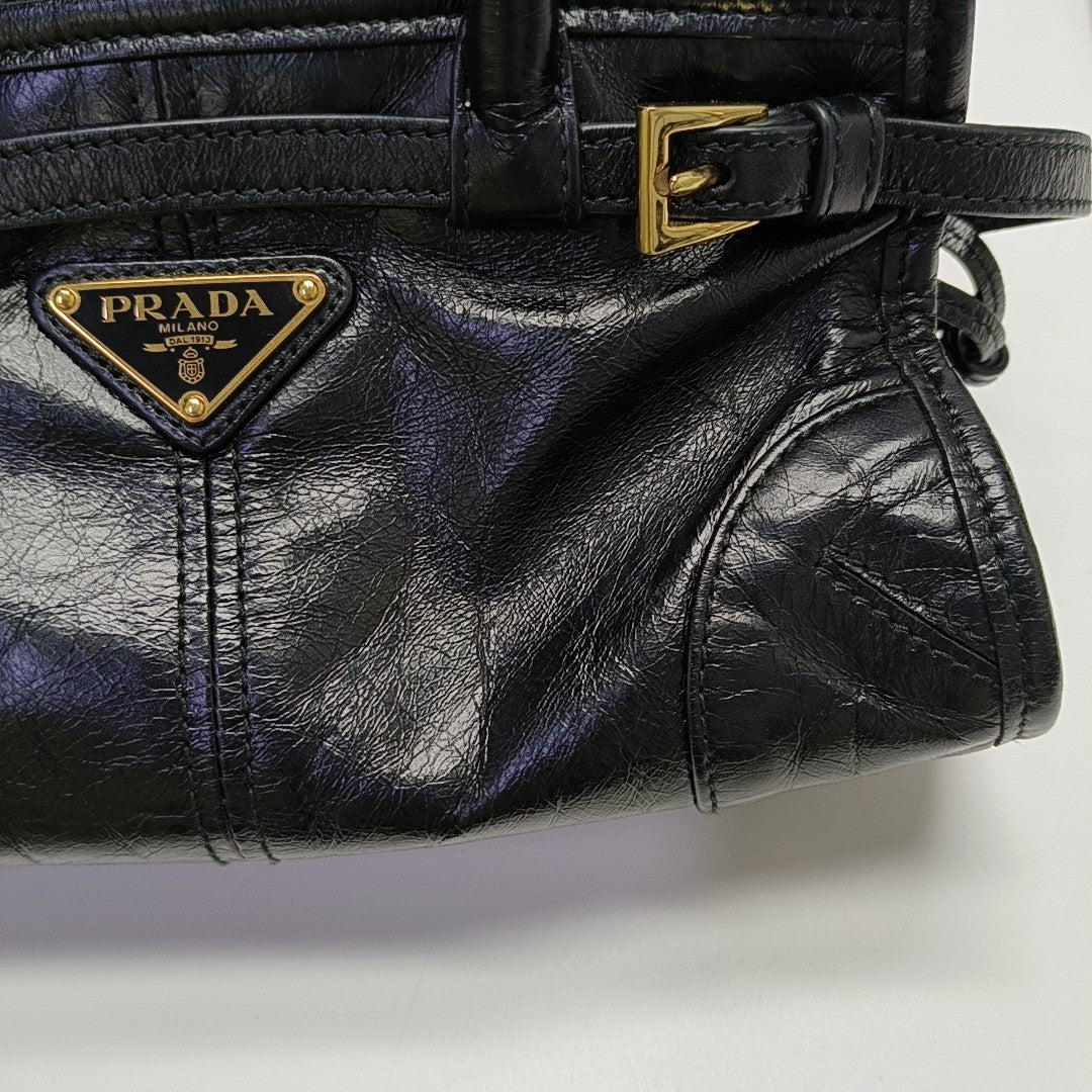 Bonnie Small Calfskin Black
