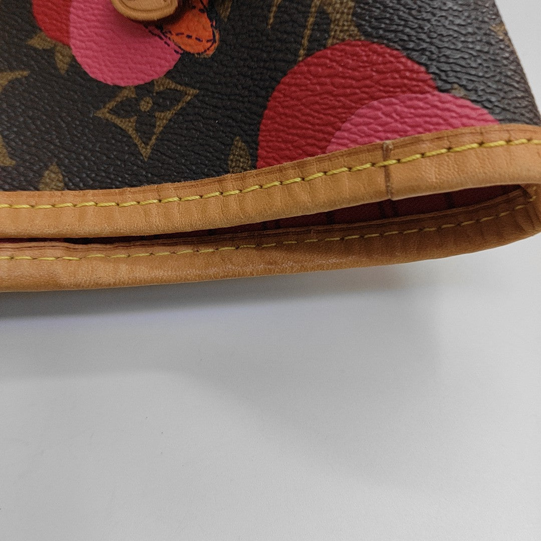 NEVERFULL MM Monogram Coated Canvas Brown