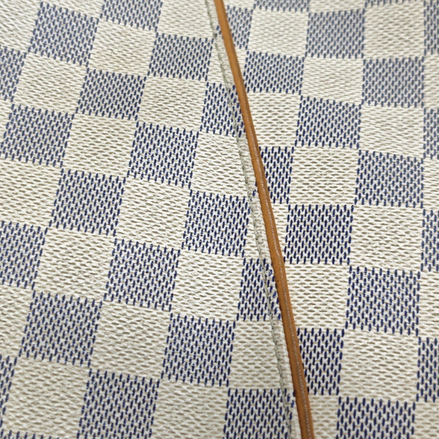 GALLIERA PM Damier Azur Coated Canvas White