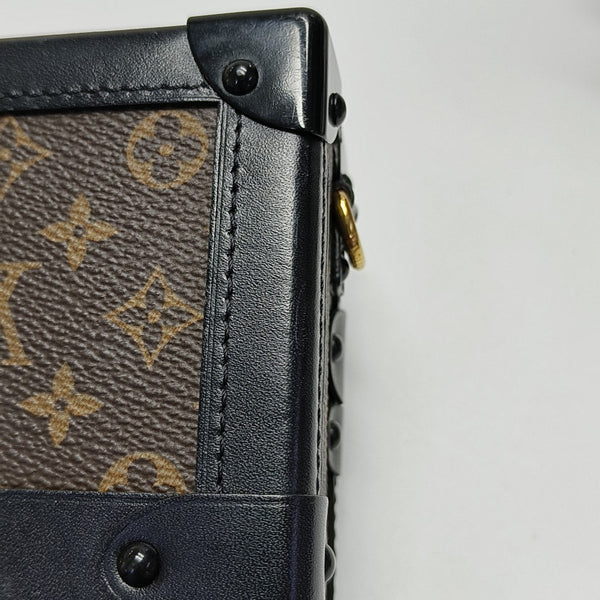 PETITE MALLE Monogram Coated Canvas Brown