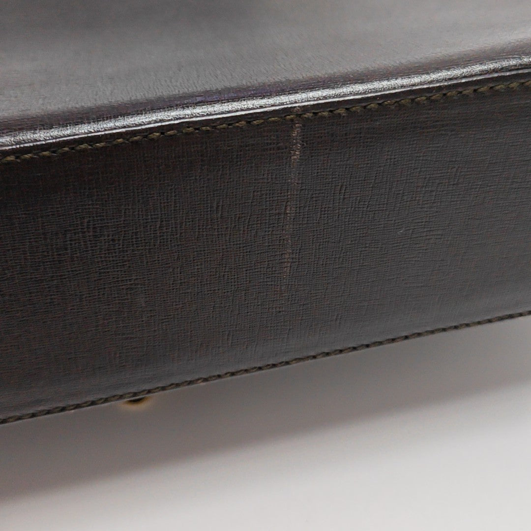 Calfskin Shoulder Bag Brown