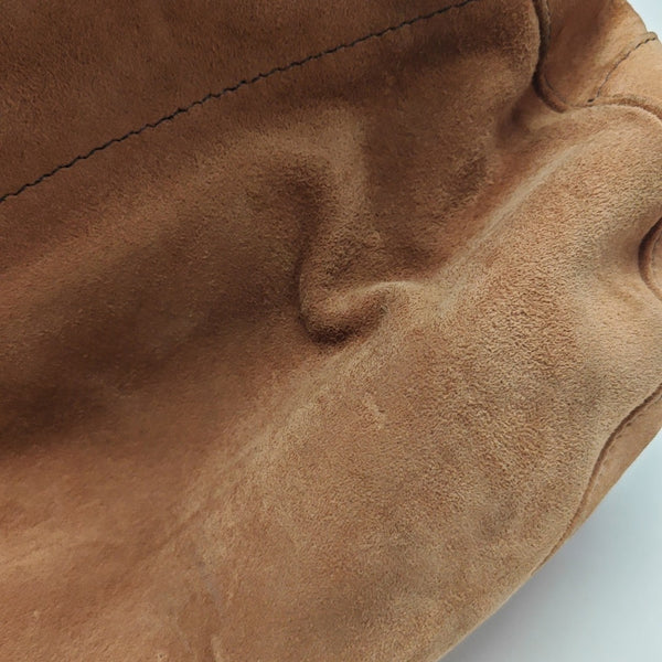 Suede Shoulder Bag Brown