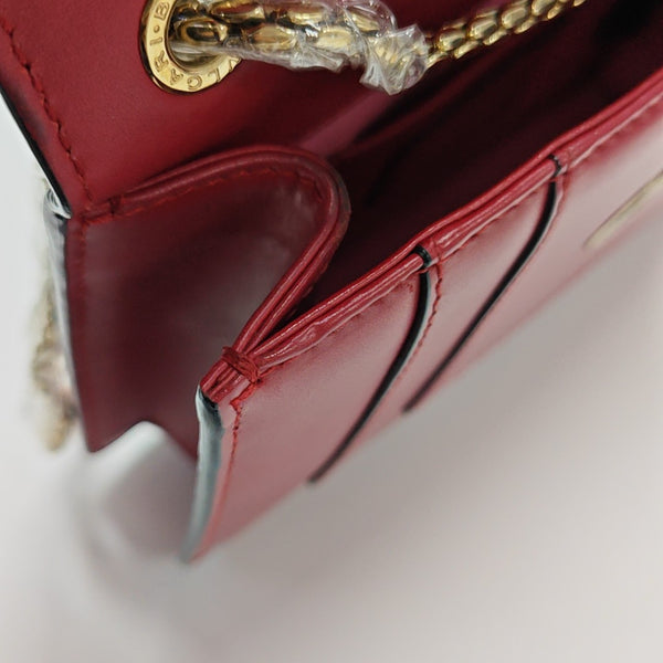 SERPENTI FOREVER Small Calfskin Red