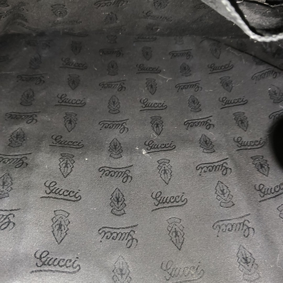 Monogram Coated Canvas Tote Bag Black